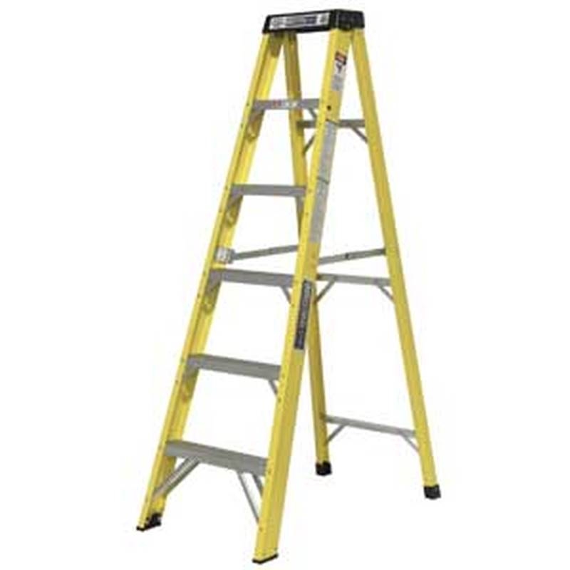 Louisville LP90897 Step Ladder, 300 lb, Type 1A Duty Rating, Fiberglass