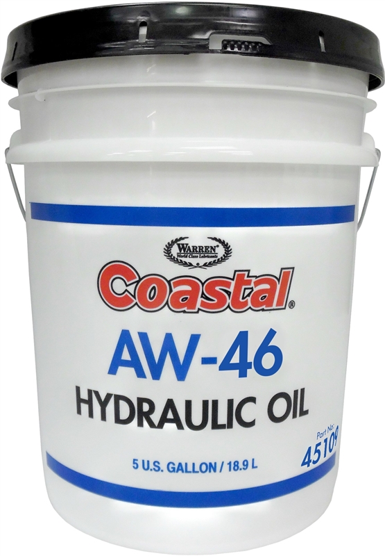 Coastal 45109 Premium Hydraulic Oil, 5 gal, Clear Amber, Liquid