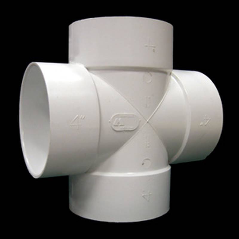 IPEX 040976 Pipe Tee, 4 in, Hub, PVC, White, SCH 40 Schedule, 150 psi