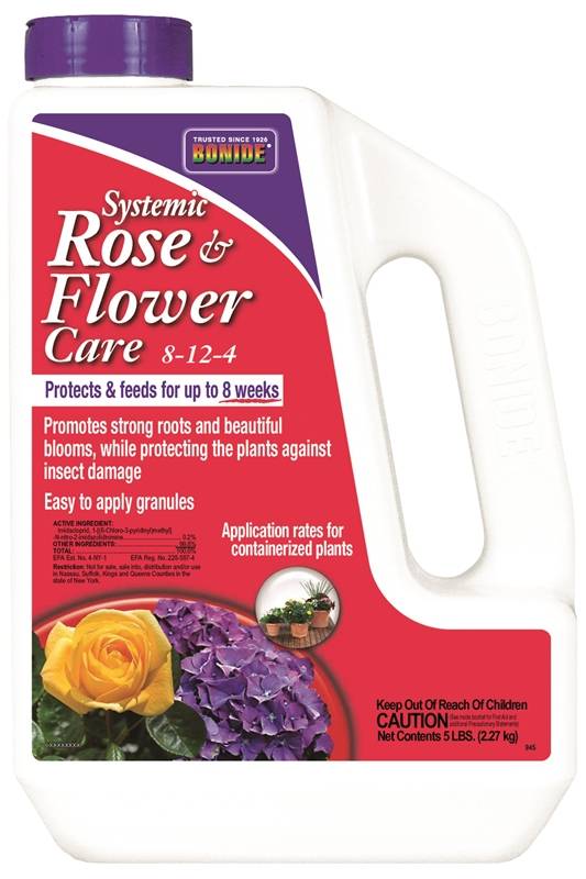 80030904,Bonide,00945 FOOD ROSE/FLOWER SYSTEMIC 5LB,Henson Distributing