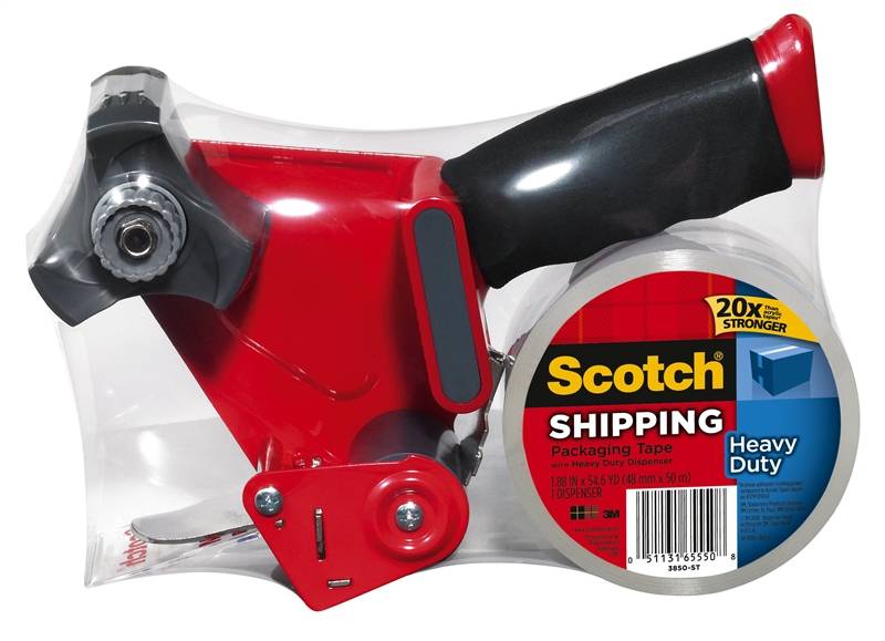Scotch 3850ST Packaging Tape, 54.6 yd L, 1.88 in W, Polypropylene
