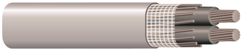 Southwire SEU Service Entrance Cable, 4/04/04/0 AWG, 100 ft, XHHW2, THWN