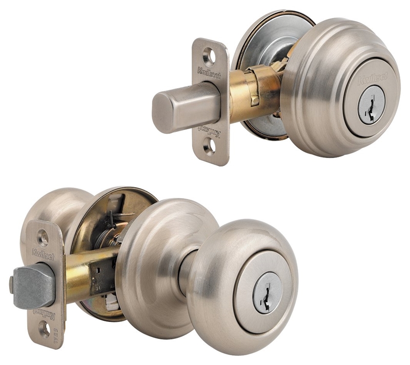 Kwikset Juno Signature J15SMTCP Single Cylinder Deadbolt Combo Knob Lockset, Keyed