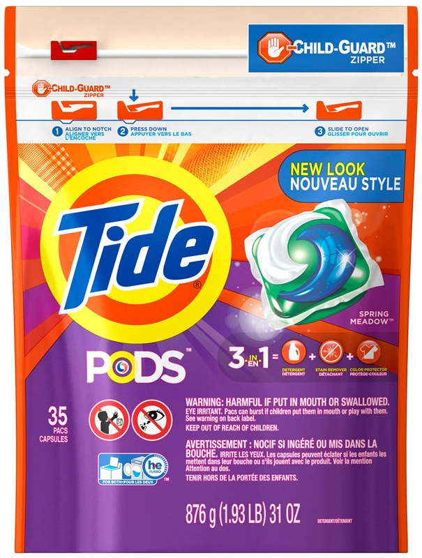 DETERGENT LAUNDRY POD 35 CT Case of 4