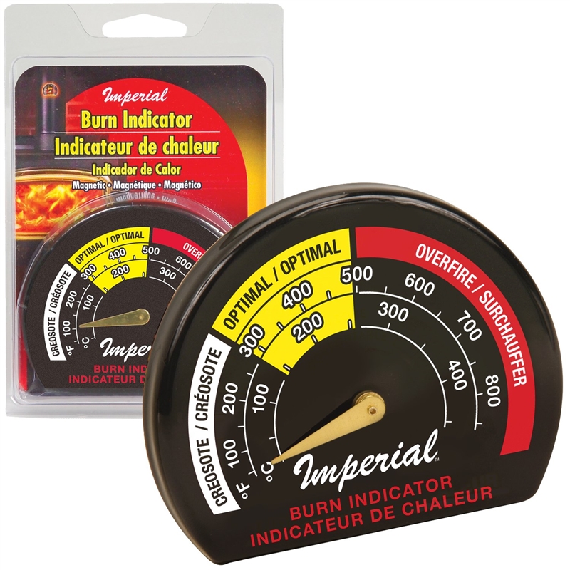 Imperial BM0135 Thermometer, For Use With Single Wall Stove Pipe