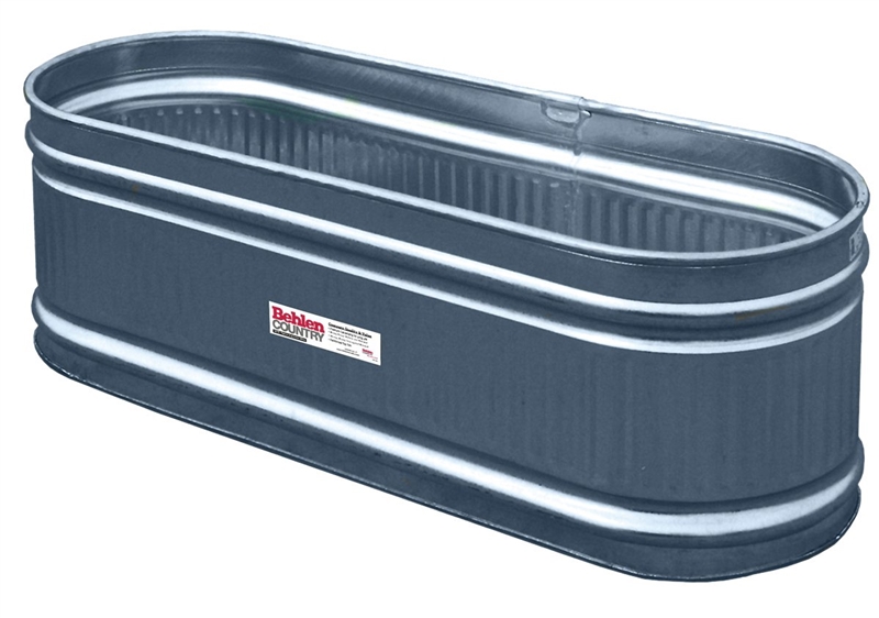 Behlen 50130048 Round End Farm Stock Tank, 169 gal 6 ft L X 2 ft W X 2