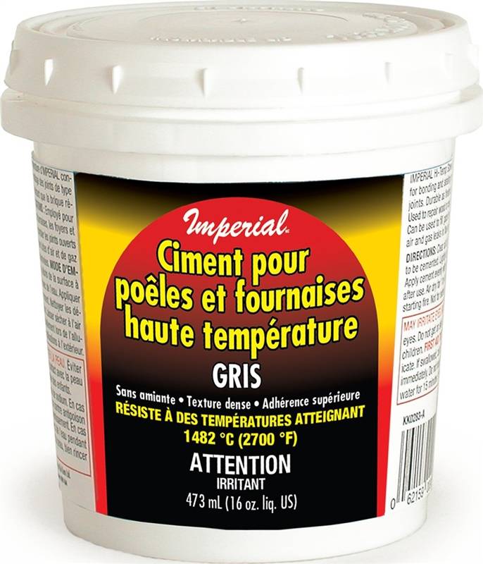 Imperial KK0283A High Temperature Stove and Furnace Cement, 473 ml