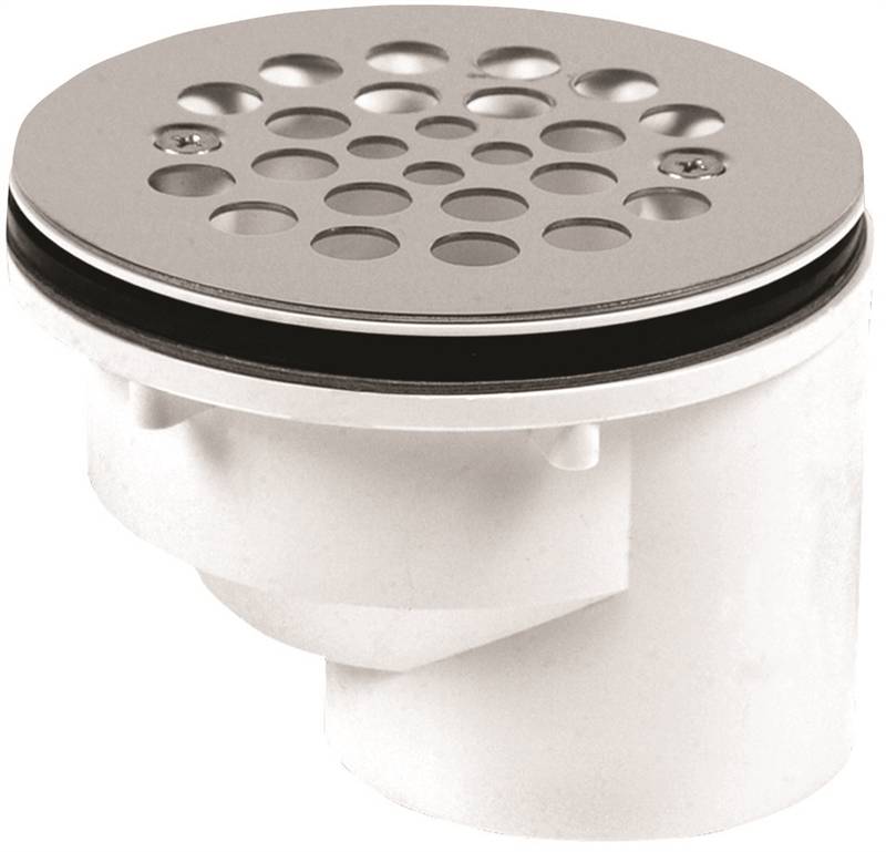 Oatey 42787 Shower Drain, PVC, Black/White