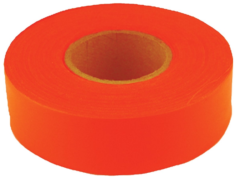 CH Hanson 17000 Flagging Tape, 150 ft L, 13/16 in W, Fluorescent