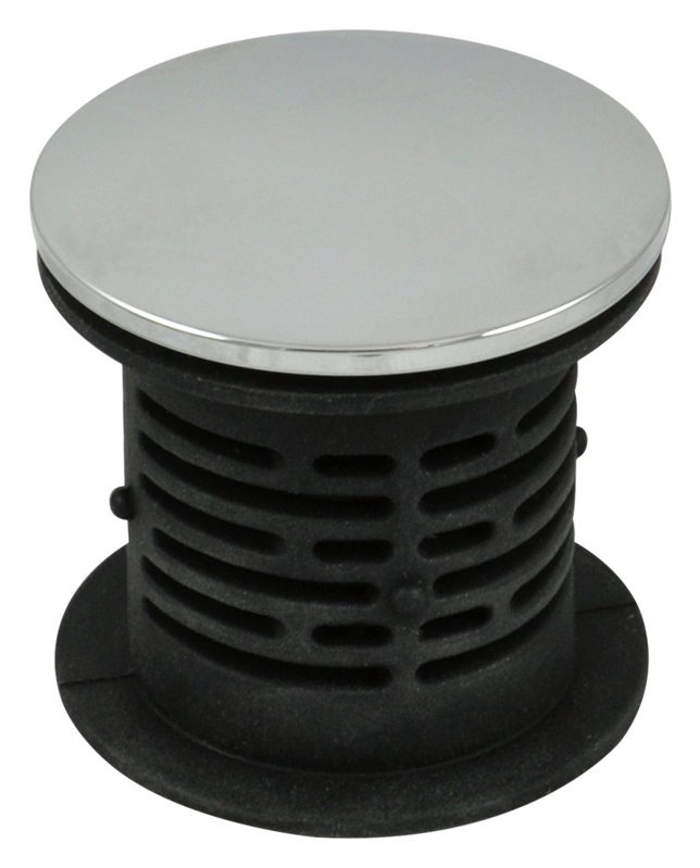 Danco 10772 Bathtub Hair Catcher and Stopper, Silicone, Chrome, For