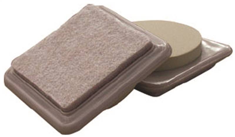 Shepherd 9369 Heavy Duty Furniture Slide Glide, 3 in L x 3 in W, Tan