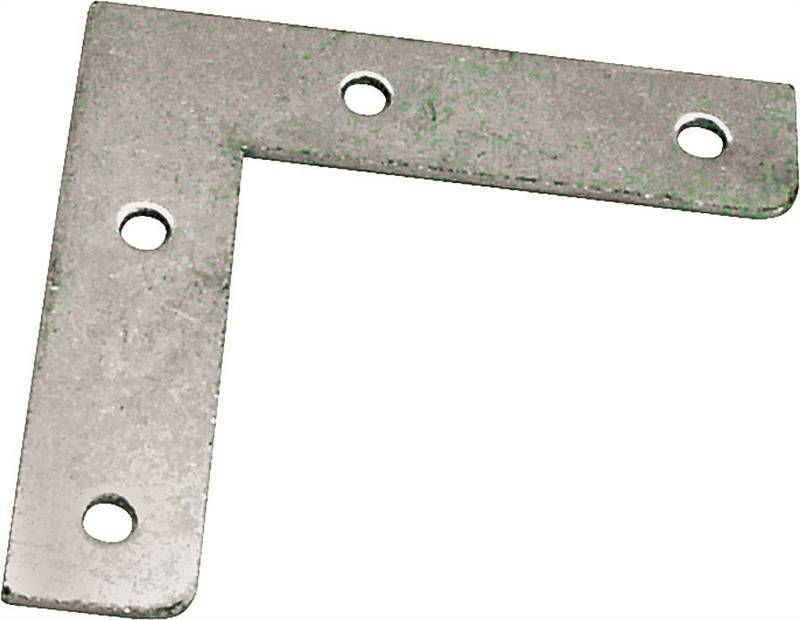 BRACE CORNER FLT STL 2.5X.5 ZN Case of 20