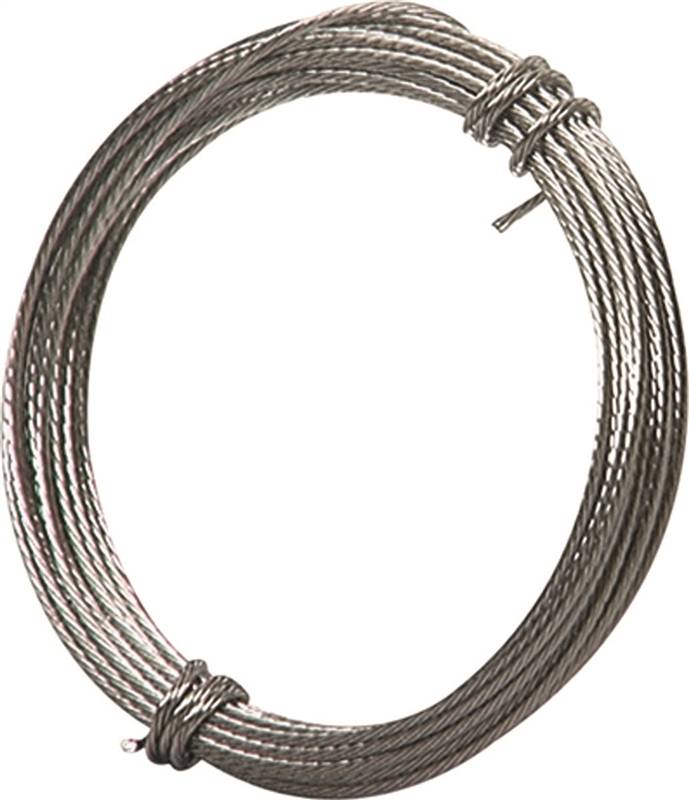 Ook 50112 Picture Hanging Wire, 20 lb, 9 ft L, Steel