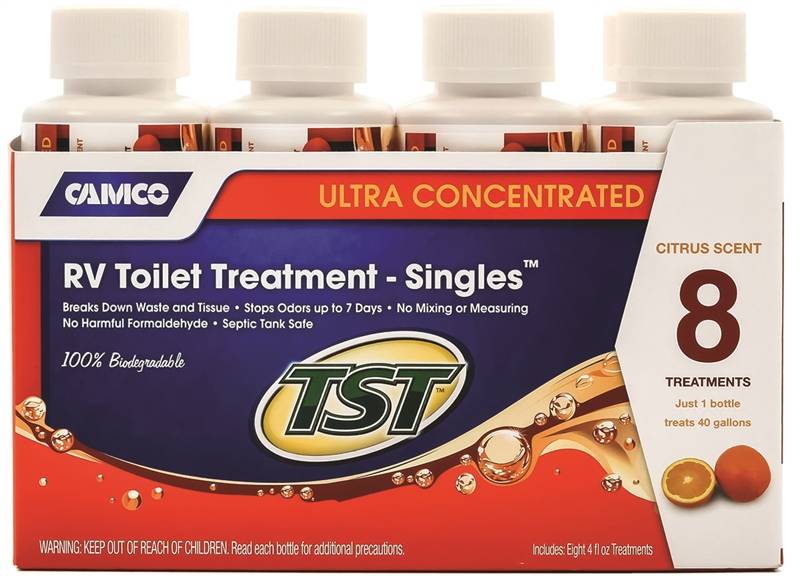 Camco 41191 Ultra Concentrated RV Toilet Treatment, 4 oz, Bottle