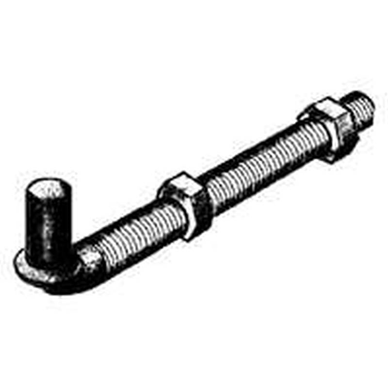 spsfence HD33010RP Heavy Duty Hanger Bolt, 5/8 in X 41/2 in, Steel
