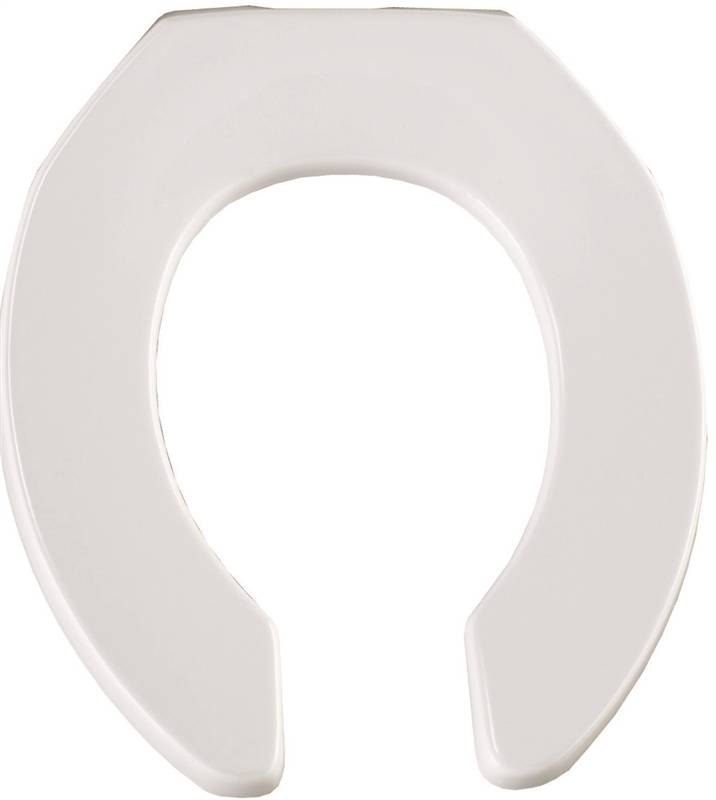 Bemis M955C000 Toilet Seat with Cover, Round, Plastic, White, StaTite