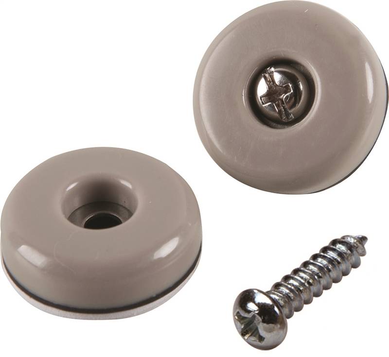 Shepherd 9455 Furniture Slide Glide, 11/2 in Dia 3/8 in H, 75 lb, Beige