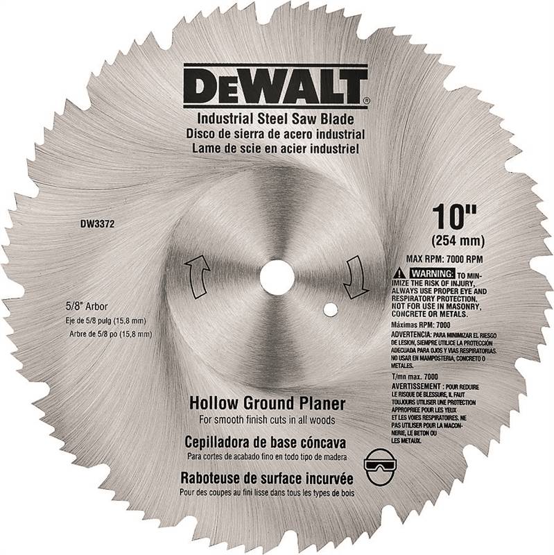Dewalt DW3372 Circular Saw Blade, 10 in Dia x 0.086 in T, 80 Teeth, 5/8