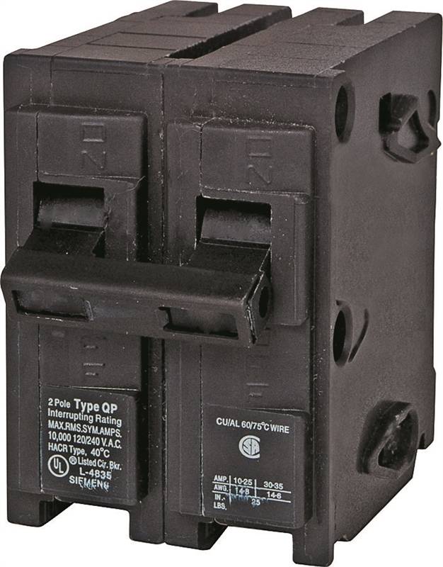 MES MP2100 Type MPT Circuit Breaker, 120/240 VAC, 100 A, 2 P, 10 kA
