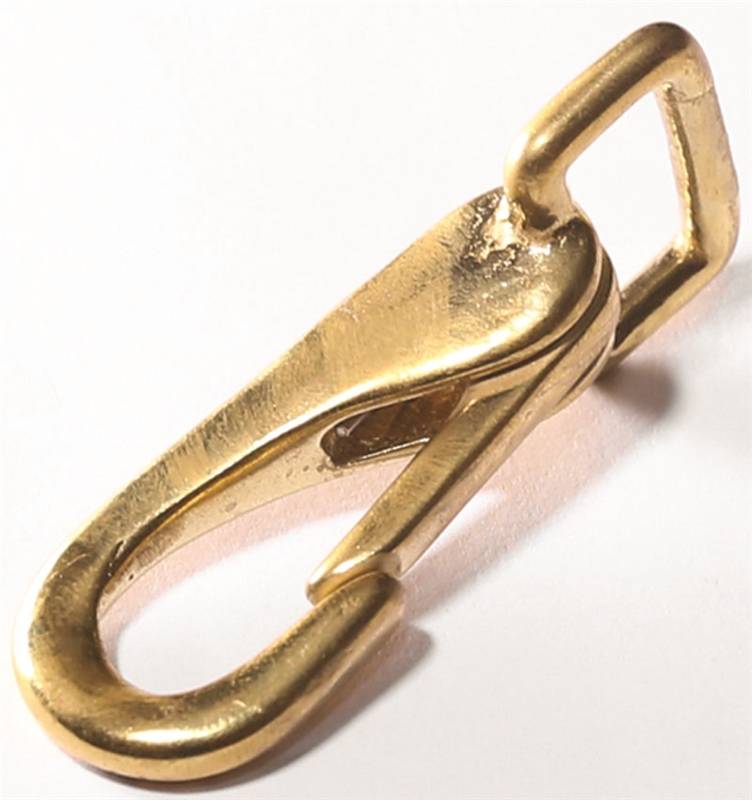 Baron 3762B Strap Eye Rigid Spring Snap, 1/4 in Opening, 3/4 in W, Bronze