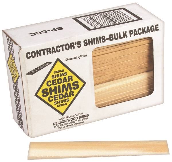 Nelson CSBP56 Shim, 8 in L, Cedar Wood