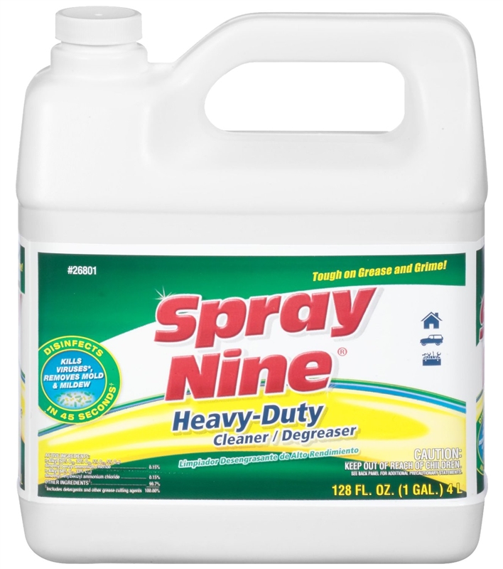 Spray Nine 26801 Cleaner and Degreaser, 1 gal, Liquid, Citrus, Clear