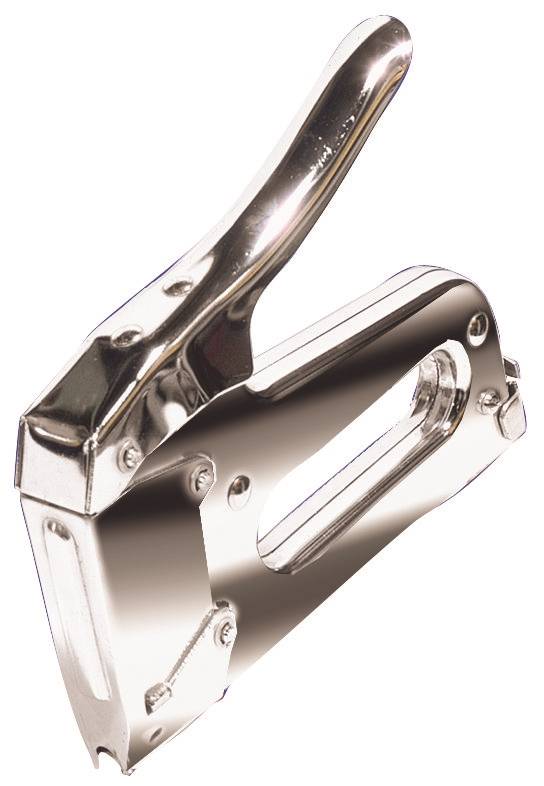 Arrow T25 Cable Staple Gun, Crown Staple, 3/8, 7/16, 9/16 in W Crown, Steel Staple T25