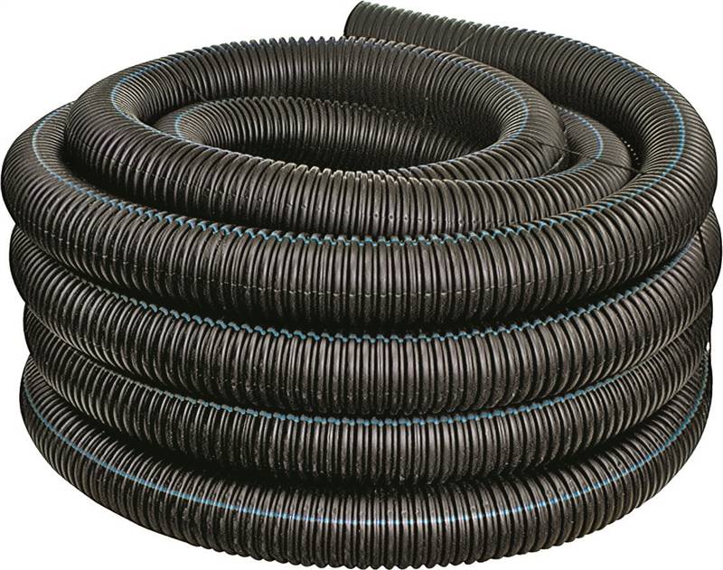 Hancor 04510100 Regular Solid Single Wall Pipe 100 ft, HDPE