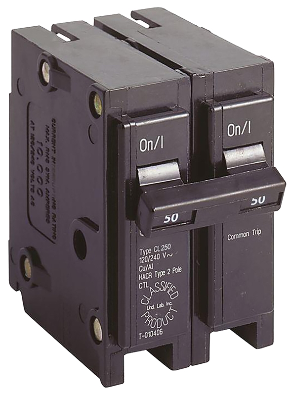 Eaton CL250 Type CL Circuit Breaker, 120/240 V, 50 A, 2 P, 10 kA