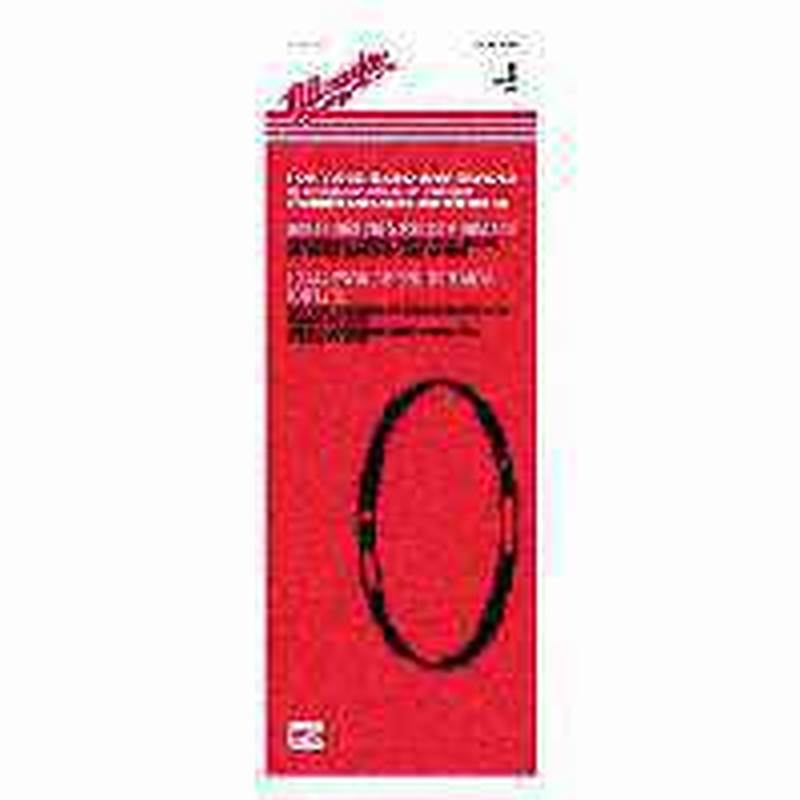 Milwaukee 48390500 Band Saw Blade, 1/2 in W, 447/8 in L, 10 TPI, Bi