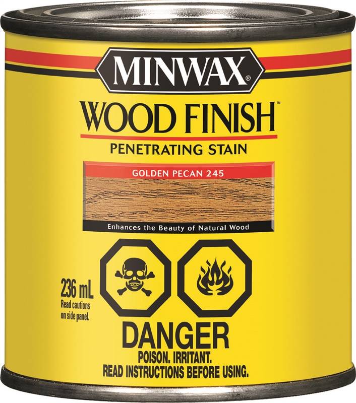 Minwax 245014444 Wood Stain, Golden Pecan, Liquid, 236 mL, Can