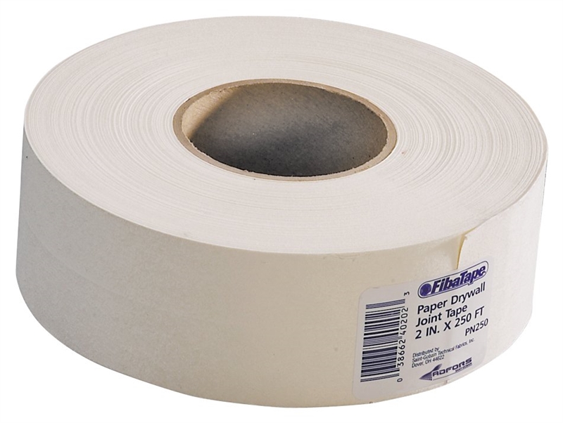 Adfors FibaTape FDW6619U Drywall Joint Tape, 2 in W x 500 ft L, Paper