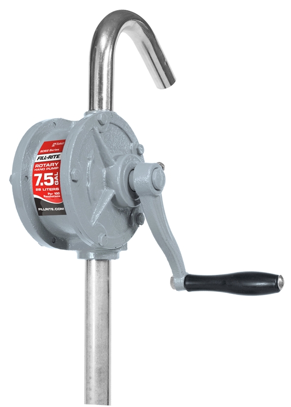 FillRite SD62 Rotary Hand Transfer Pump, 7.5 gpm, 1 in NPT x 2 in NPT, Aluminum