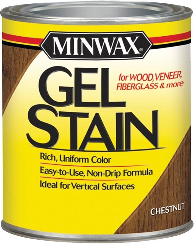 Minwax 66010000 Gel Stain, Chestnut, Liquid, 1 qt