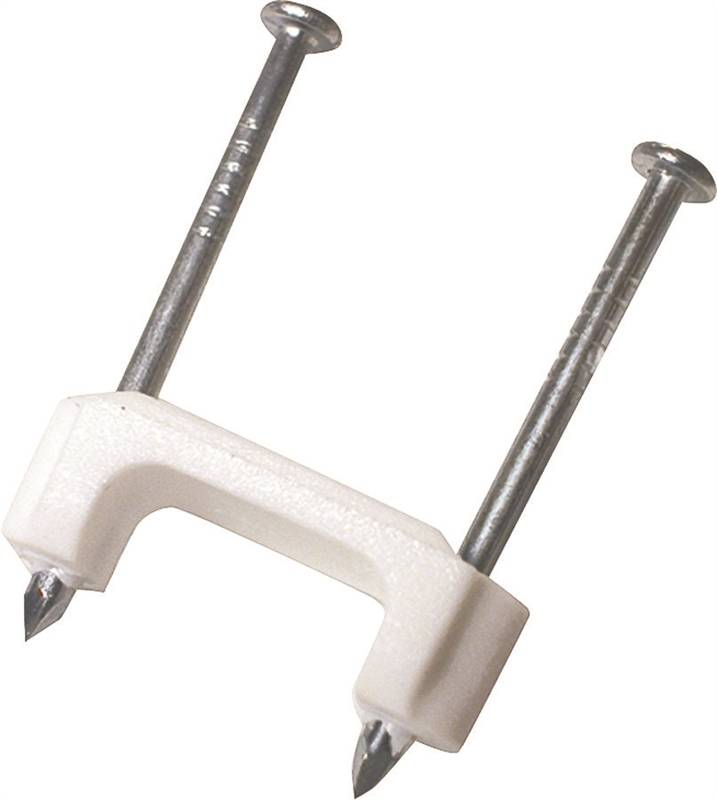 Gardner Bender PS150 Cable Staple, 1/2 in W Crown, Plastic