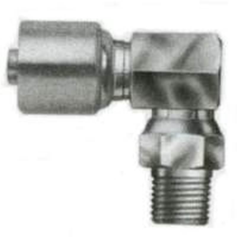 MegaCrimp G25 Hydraulic Hose Elbow, 90 deg, 1/2 in, Male Pipe Swivel 2.