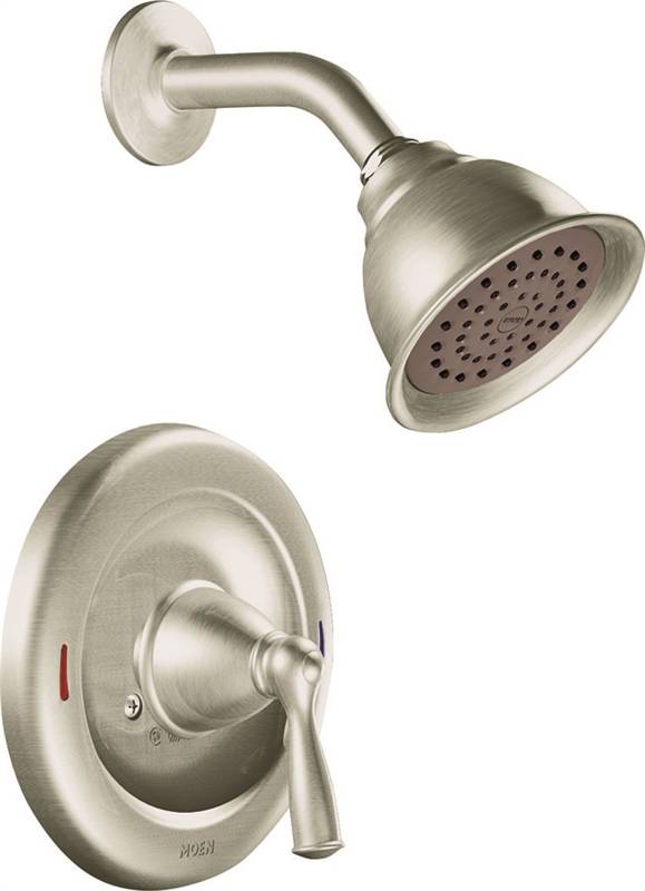 Moen Banbury 82912SRN Tub/Shower Faucet, 51/2 in, Lever Handle