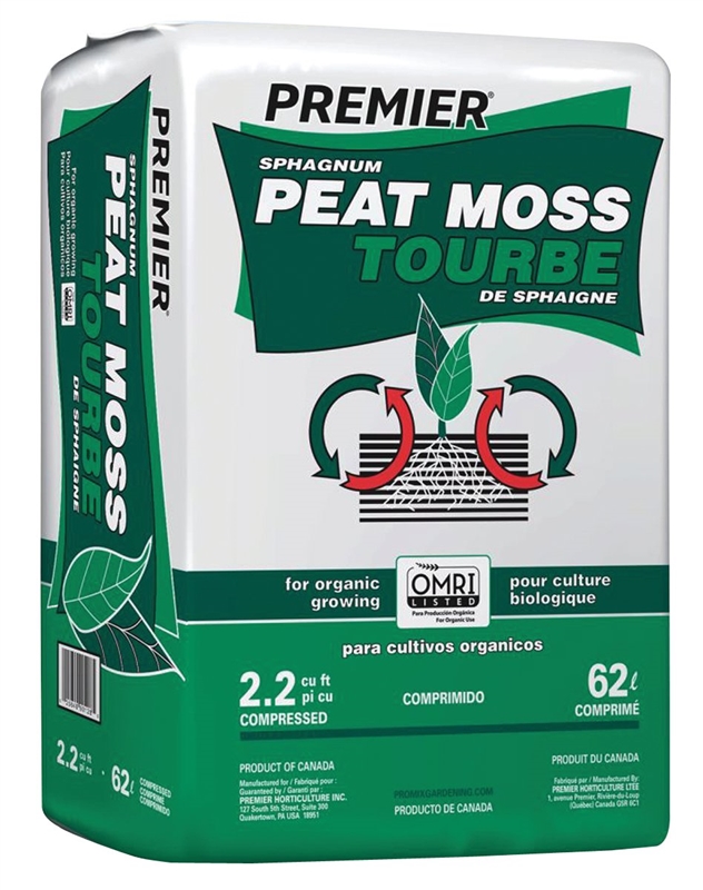 Premier Tech 0128P Peat Moss, 2.2 cuft, Bale
