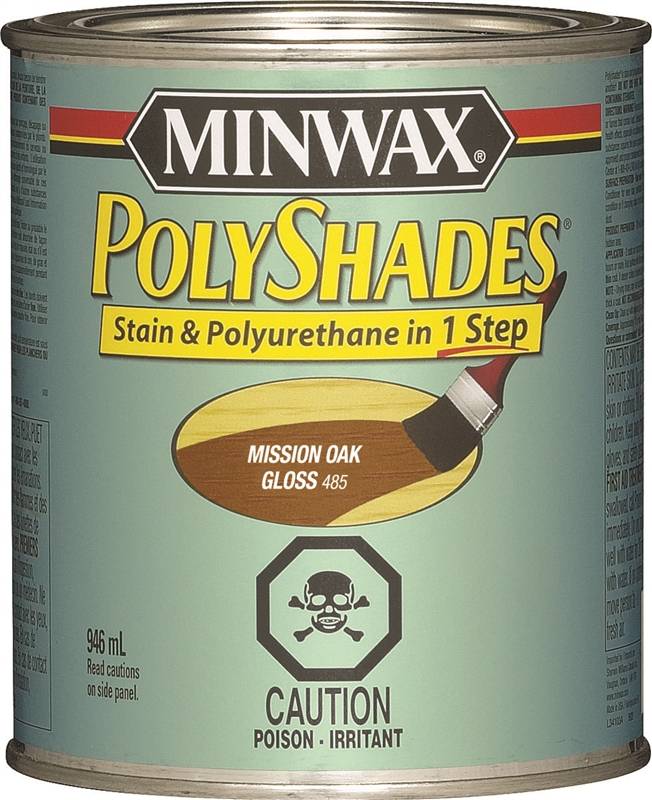Minwax PolyShades CM3485300 Stain and Polyurethane, Gloss, Liquid