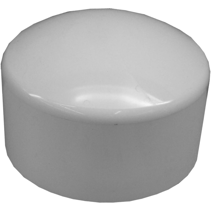 Genova 300 Dome Shaped Top Pipe Cap, 4 in, Slip, SCH 40, PVC