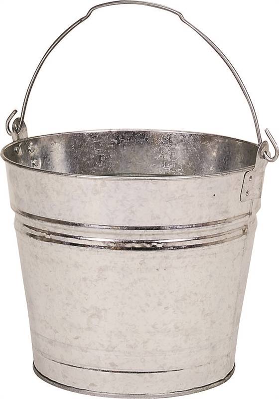 Behrens 1212GS Pail, 12 qt Capacity, Galvanized Steel