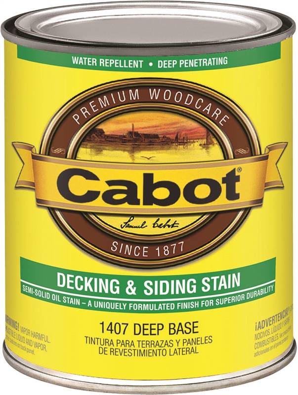 Cabot 1400 Oil Based SemiSolid Deck and Siding Stain, 1 qt Container