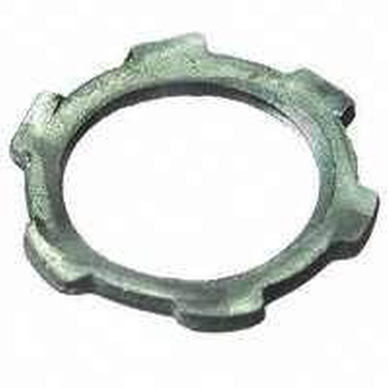 Halex 96191 Rigid IMC Conduit Locknut, 1/2 in, Steel, Zinc Plated