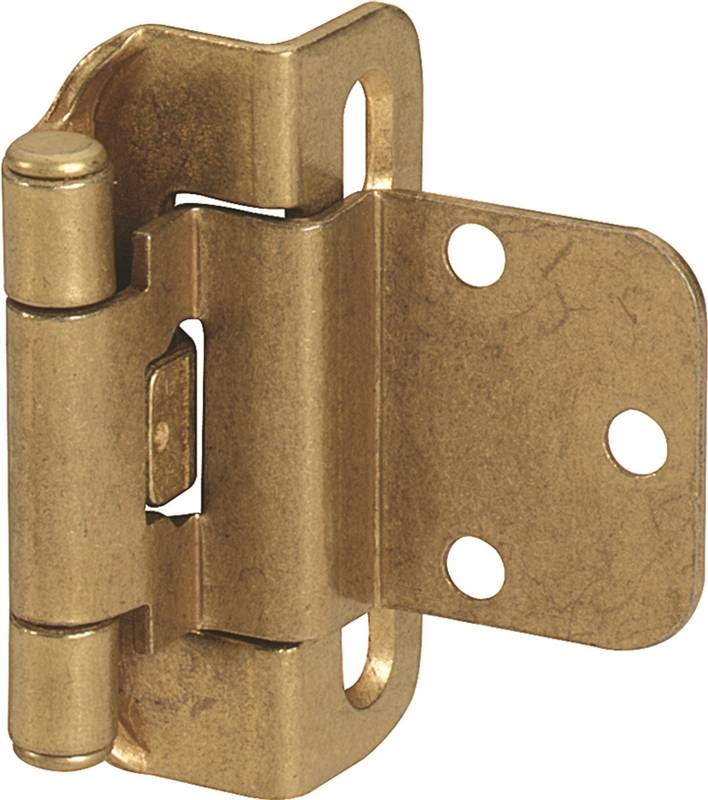 Amerock BP7565BB SelfClosing Partial Wrap Around Hinge, 3 Hole
