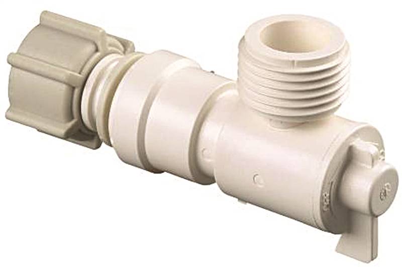 Watts P682 Quick Connect Garden Hose Angle Valve, 1/2 x 3/4 in, FIP x