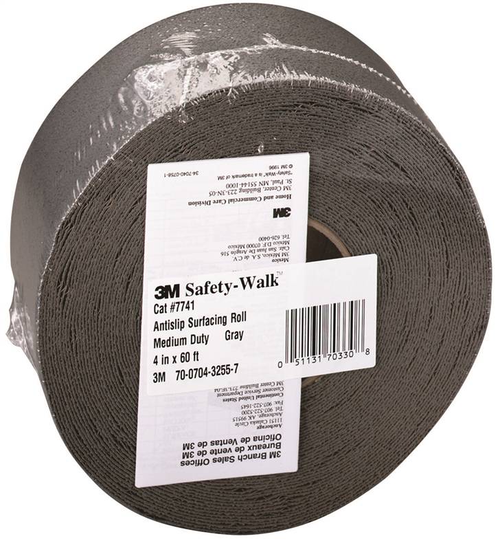3M SafetyWalk SelfAdhesive AntiSlip Tape, 2 in W X 180 in L, Clear