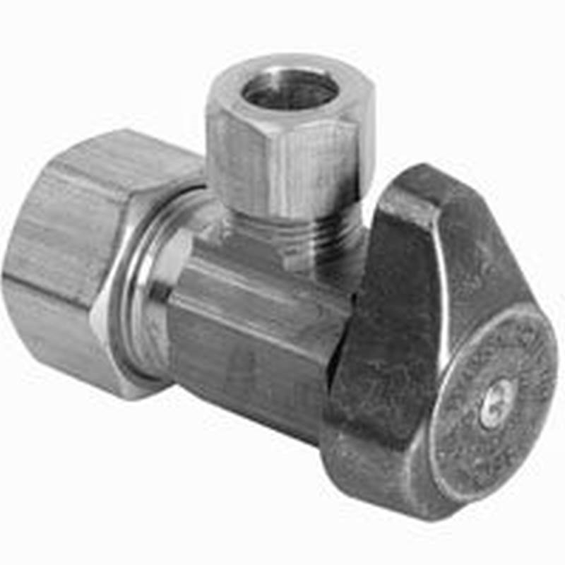 BrassCraft G2CR09XCD Stop Valve, 1/2 x 1/4 in Connection, Compression