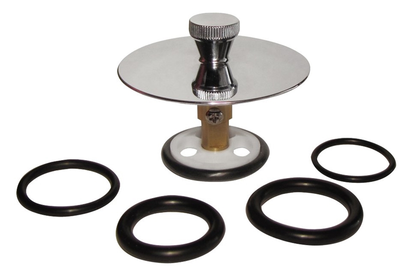 Keeney K82636PC Drain Stopper, Universal, Plastic, Polished Chrome