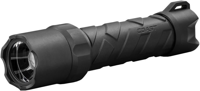 Coast 20708 Flashlight, Alkaline, Lithium-Ion Battery, Black #