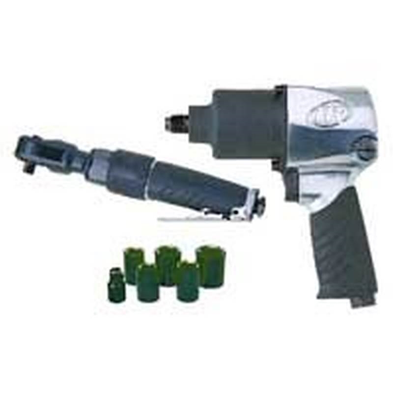 Ingersoll Rand Edge Series 2317G Air Impact Wrench Kit, 1/2, 3/8 in